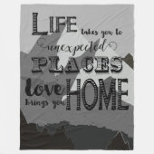 Couverture Polaire La Vie Vous Donne Des Citations Inspirantes (Devant)