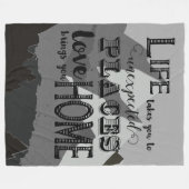 Couverture Polaire La Vie Vous Donne Des Citations Inspirantes (Devant (Horizontal))