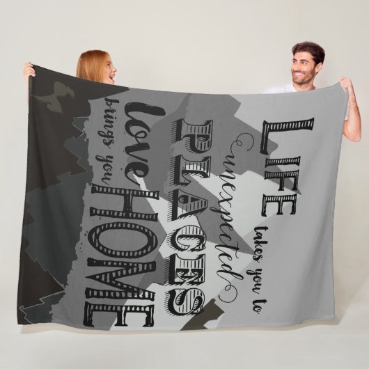 Couverture Polaire La Vie Vous Donne Des Citations Inspirantes (En situation)