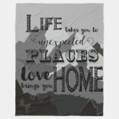 Couverture Polaire La Vie Vous Donne Des Citations Inspirantes (Devant)