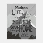 Couverture Polaire La Vie Vous Donne Des Citations Inspirantes (Devant)