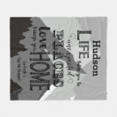 Couverture Polaire La Vie Vous Donne Des Citations Inspirantes (Devant (Horizontal))