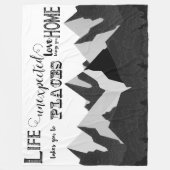 Couverture Polaire La Vie Vous Donne Des Citations Inspirantes (Devant)