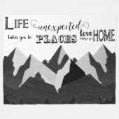 Couverture Polaire La Vie Vous Donne Des Citations Inspirantes (Devant (Horizontal))