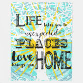 Couverture Polaire La Vie Vous Donne Des Citations Inspirantes (Devant)