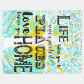 Couverture Polaire La Vie Vous Donne Des Citations Inspirantes (Devant (Horizontal))