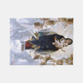 Couverture Polaire La Vierge avec des Anges par William Bouguereau (Devant (Horizontal))