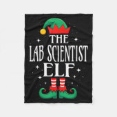 Couverture Polaire Lab Scientist Elf Job Title Funny Christmas Matchi (Devant)