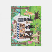 Couverture Polaire Laboratoire Licences de crème glacée Labradors  (Devant)