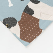 Couverture Polaire Labradoodle / Os et pattes Goldendoodle (Coin)