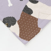 Couverture Polaire Labradoodle / Os et pattes Goldendoodle (Coin)