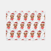 Couverture Polaire Labrador Chien de race Noël (Devant (Horizontal))