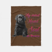 Couverture Polaire Labrador Chien Papa Chien Maman Amoureux des chien (Devant)