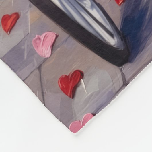 Couverture Polaire Labrador Dog Valentine's Day  (Coin)