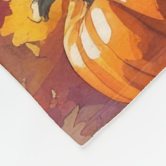 Couverture Polaire Labrador En Automne Feuille L'Art Thanksgiving (Coin)
