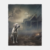 Couverture Polaire Labrador Halloween (Devant)