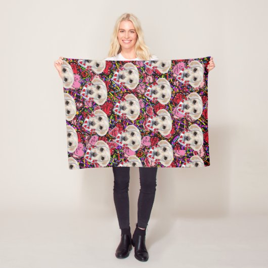 Couverture Polaire Labrador Retriever (En situation)