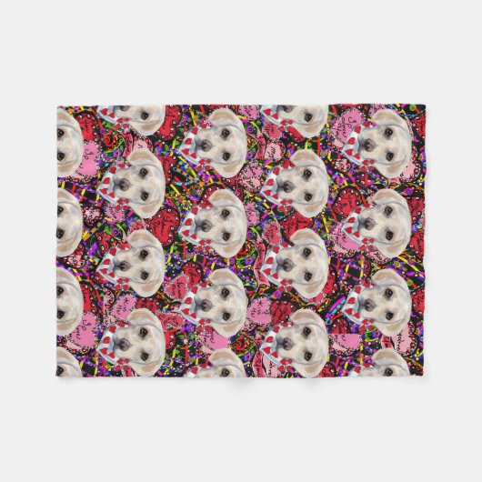 Couverture Polaire Labrador Retriever (Devant (Horizontal))