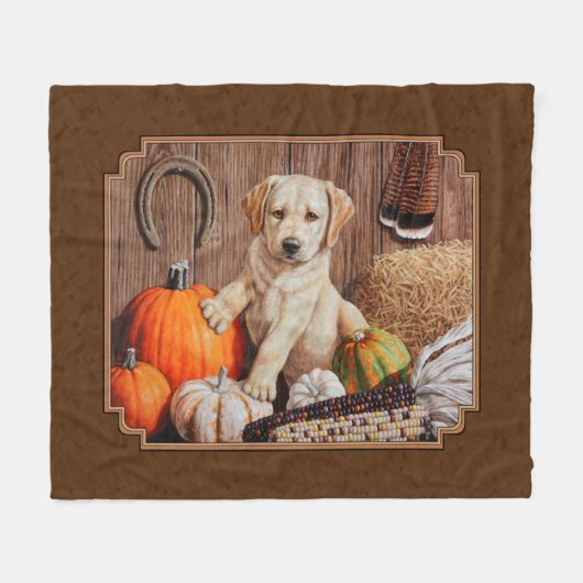 Couverture Polaire Labrador Retriever (Devant (Horizontal))