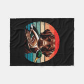 Couverture Polaire Labrador Retriever Avec Chasse Au Canard Mallard (Devant (Horizontal))
