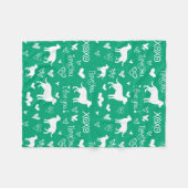 Couverture Polaire Labrador Retriever Blanket with Heart Doodles (Devant (Horizontal))