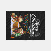 Couverture Polaire Labrador Retriever Christmas Tree Decorations Dog  (Devant (Horizontal))