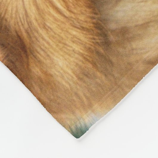 Couverture Polaire Labrador retriever d'or (Coin)