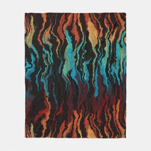 Couverture Polaire L'abstrait incendie (Devant)