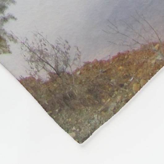 Couverture Polaire Lac de réflexion des pins (Coin)