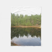 Couverture Polaire Lac de réflexion des pins (Devant)