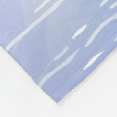 Couverture Polaire Lac gelé Bleu Unicorne Princesse Hiver Chambre (Coin)