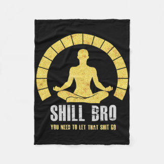 Couverture Polaire Lâchez prise Bouddha Zen Lotus Yoga Chill Bro