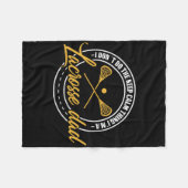 Couverture Polaire Lacrosse Et Coach Papa Retro Lax Lover Papa (Devant (Horizontal))