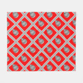 Couverture Polaire Lacrosse Goalie Red (Devant (Horizontal))