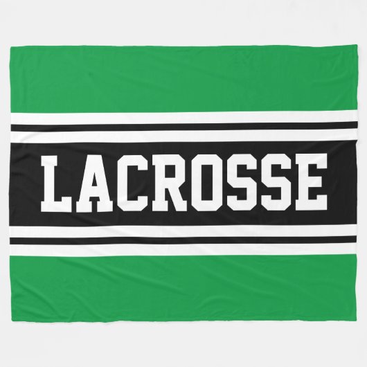 Couverture Polaire LACROSSE Gras Vert Athlétisme Noir Blanc Gras (Devant (Horizontal))