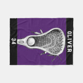 Couverture Polaire Lacrosse Team Purple (Devant (Horizontal))