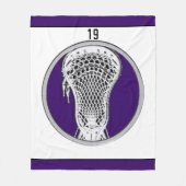 Couverture Polaire Lacrosse Team Purple (Devant)