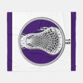 Couverture Polaire Lacrosse Team Purple (Devant (Horizontal))