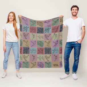 Couverture Polaire Lacrosse vintage Blanche Lacrosse Lover cosy