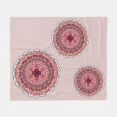 Couverture Polaire Lacy Valentine's Day Fleece Blanket (Devant (Horizontal))