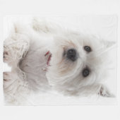 Couverture Polaire L'adorable Terrier de White West Highland (Devant (Horizontal))