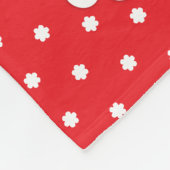Couverture Polaire Lady bird ladybug fleurs graphique rouge nom couve (Coin)