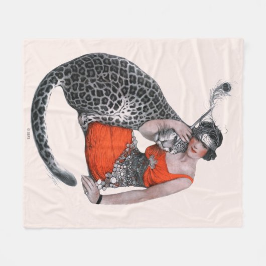 Couverture Polaire Lady et Leopard (Devant (Horizontal))