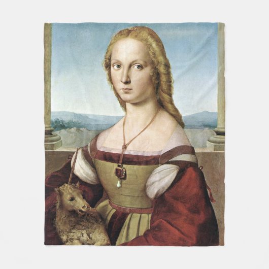 Couverture Polaire Lady with Unicorn - Raphael - c1506 (Devant)