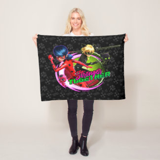 Couverture Polaire Ladybug & Cat Noir | Ensemble plus fort