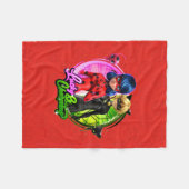 Couverture Polaire Ladybug & Cat Noir | Lucky & Charming (Devant (Horizontal))