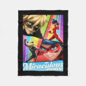 Couverture Polaire Ladybug & Cat Noir | Puissance Miraculeuse ! (Devant)