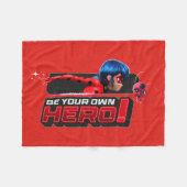 Couverture Polaire Ladybug et Tikki | Soyez Votre Propre Héros ! (Devant (Horizontal))