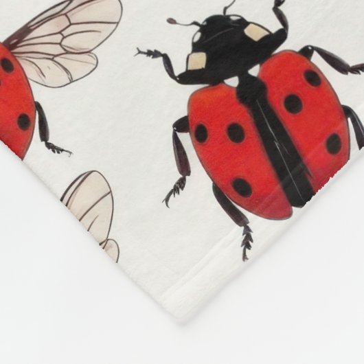 Couverture Polaire Ladybug Pattern (Coin)