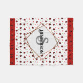 Couverture Polaire Ladybug personnalisé (Devant (Horizontal))